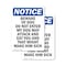 Signmission Beware Of Dog Do Not Enter My OSHA Notice Sign, Vinyl Decal, 7in W x 10in L, 2PK OS-2PACK-NS-D-710-V-10342 - alternate 1